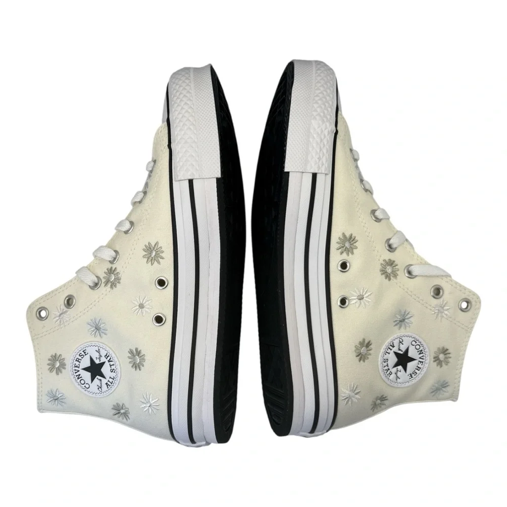 Converse Kids' Girl Chuck Taylor All Star Eva Lift High Top Embroidery Sneaker 6